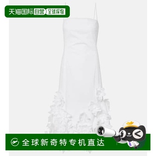 Bella 1h可退 女士 花朵裝 香港直郵Simkhai 飾棉質(zhì)中長連衣裙
