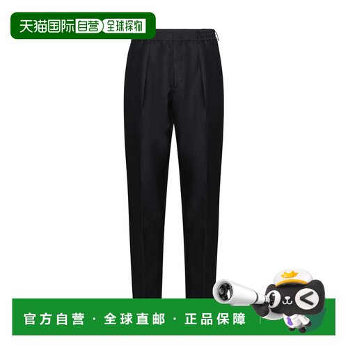 1h可退 香港直邮FENDI 男士休闲裤 FB0767AR9DF0QA1 SS2025 黑色