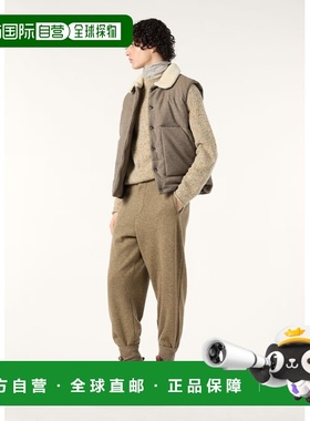 自营欧洲直邮Loro Piana 男士灰色初剪羊毛马甲