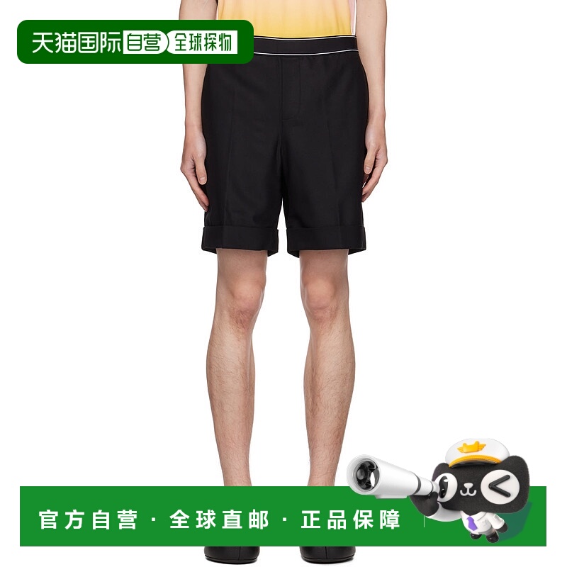 1h可退 香港直邮Casablanca 男士 黑色 Sports Tailoring 短裤 MP