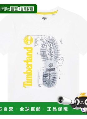 欧洲直邮Timberland 添柏岚 男孩 T25T82-10P-C 短袖T恤 白色