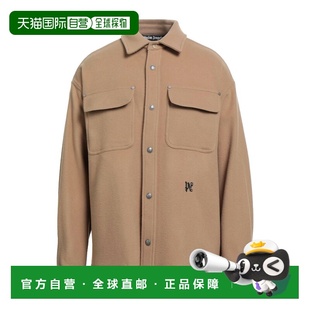 香港直邮Palm Angels 棕榈天使 男士 纯色衬衫 beige米色 舒适时
