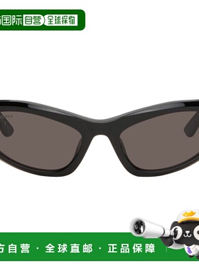 1h可退 香港直邮Balenciaga 巴黎世家 女士 黑色 Logo Cateye 太