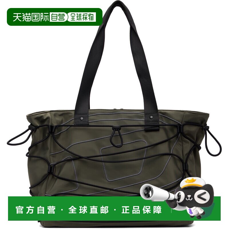 香港直邮Diesel 迪赛 男士 卡其色 Tech-D M X 托特包