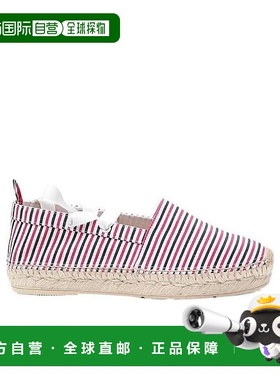 香港直邮Thom Browne 可拆式裹踝带一脚蹬草编鞋 FFD092A06127