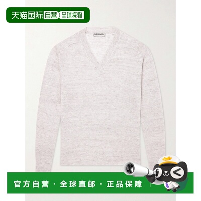 1h可退 Our Legacy 男士 Rue 亚麻棉混纺毛衣 M2263RSSOFTECRUCYC