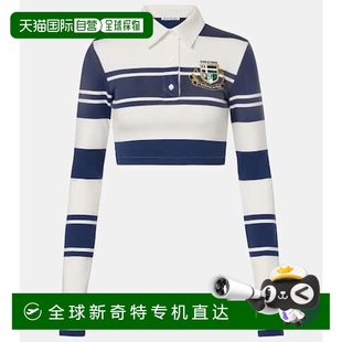 条纹短款 艾克妮 女士 棉质Polo衫 香港直邮Acne 1h可退 Studios