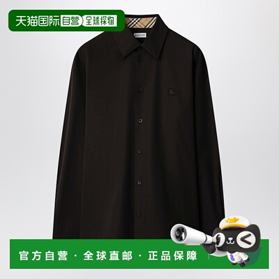 1h可退 香港直邮Burberry 巴宝莉 男士 棕色棉质衬衫 81155101