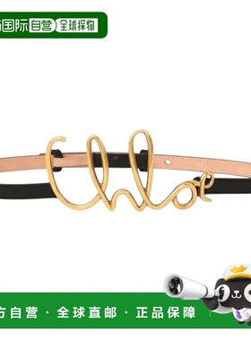 1h可退 香港直邮Chloe 蔻依 女士 黑色皮带腰带 CCHC24AC066SFB00