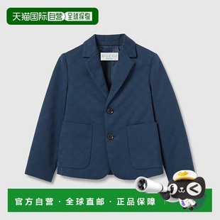 带织带条纹运动外套童装 儿童棉质夹克 古驰 欧洲直邮Gucci