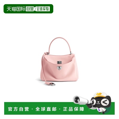 欧洲直邮BALENCIAGA（2025 年新品）女式 Rodeo 粉色麂皮迷你手提