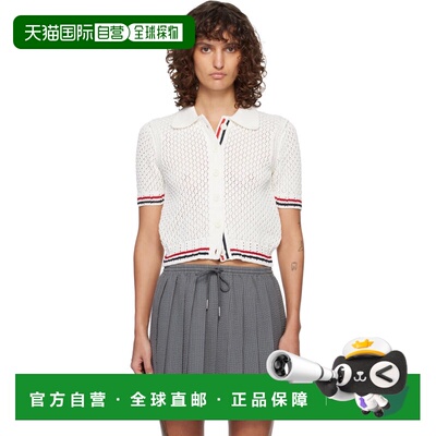 香港直邮Thom Browne 汤姆 布朗 女士 白色 Hector Pointelle Sho