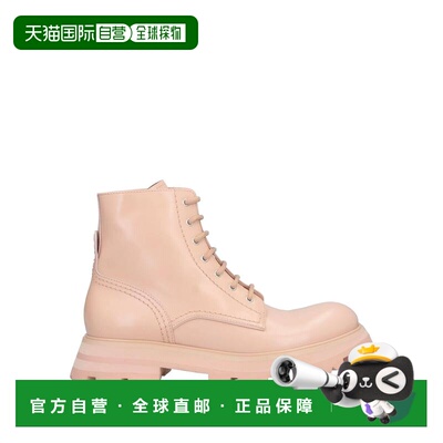 香港直邮mcqueen 亚历山大 麦昆 女士 脚踝靴 pink粉色 舒适时尚