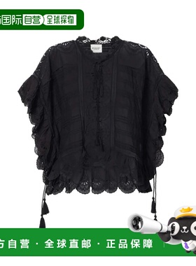 香港直邮ISABEL MARANT 女士 MARANT ETOILE 黑色上衣 HT0768FAD1