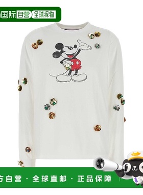 香港直邮Coperni 女士 X Disney Mickey 白色棉质T恤 DJS157SFF50