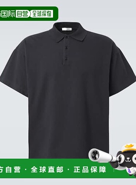 1h可退 香港直邮The Row 男士 Bry 棉质Polo衫 black黑色 舒适时