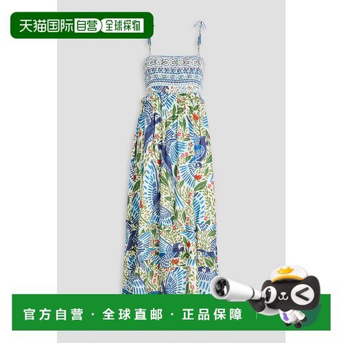 1h可退 香港直邮FARM RIO 女士 fil coupe 印花棉质长款连衣裙 29
