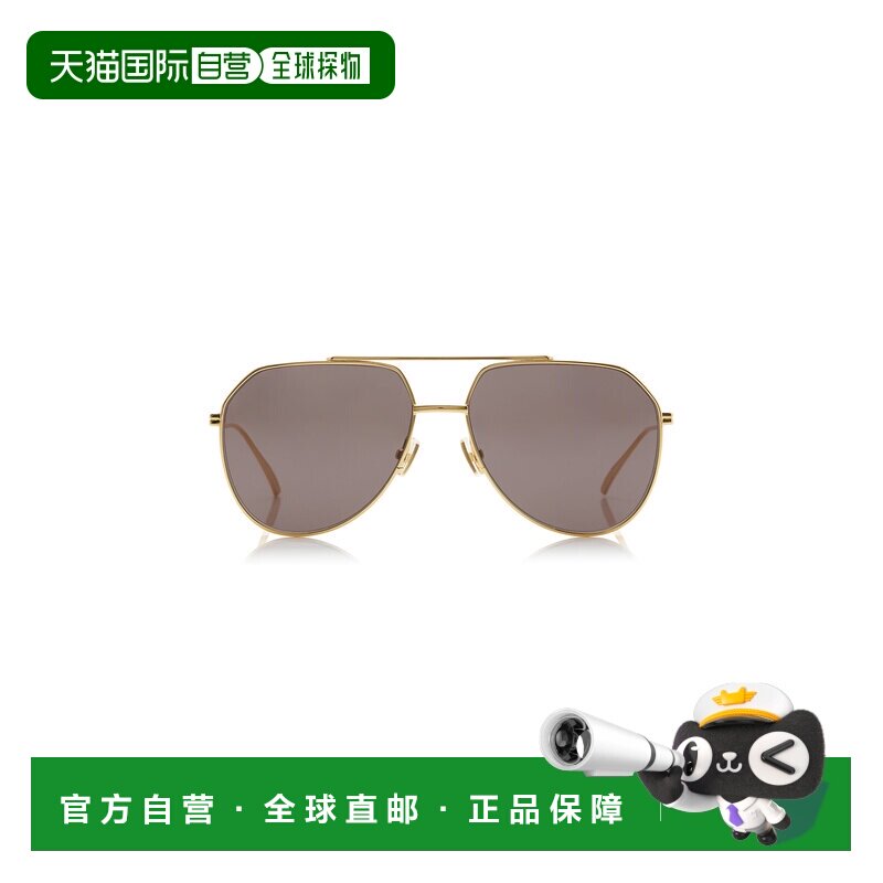 1h可退香港直邮Bottega Veneta 葆蝶家 女士 金属太阳飞行员眼镜