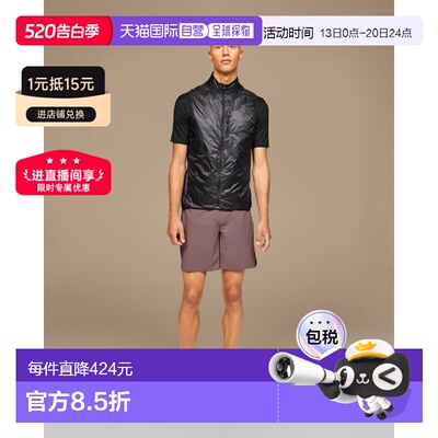 自营欧洲直邮On昂跑Weather系列男士黑色再生聚酯反光设计拉链马