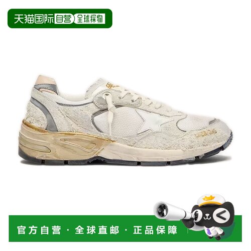 自营欧洲直邮GOLDEN GOOSE黄金鹅 Dad-star女士白色/银色运动鞋