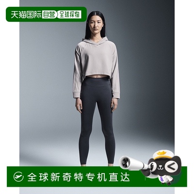 欧洲直邮On昂跑Movement系列女士褪色聚酯短款连帽卫衣