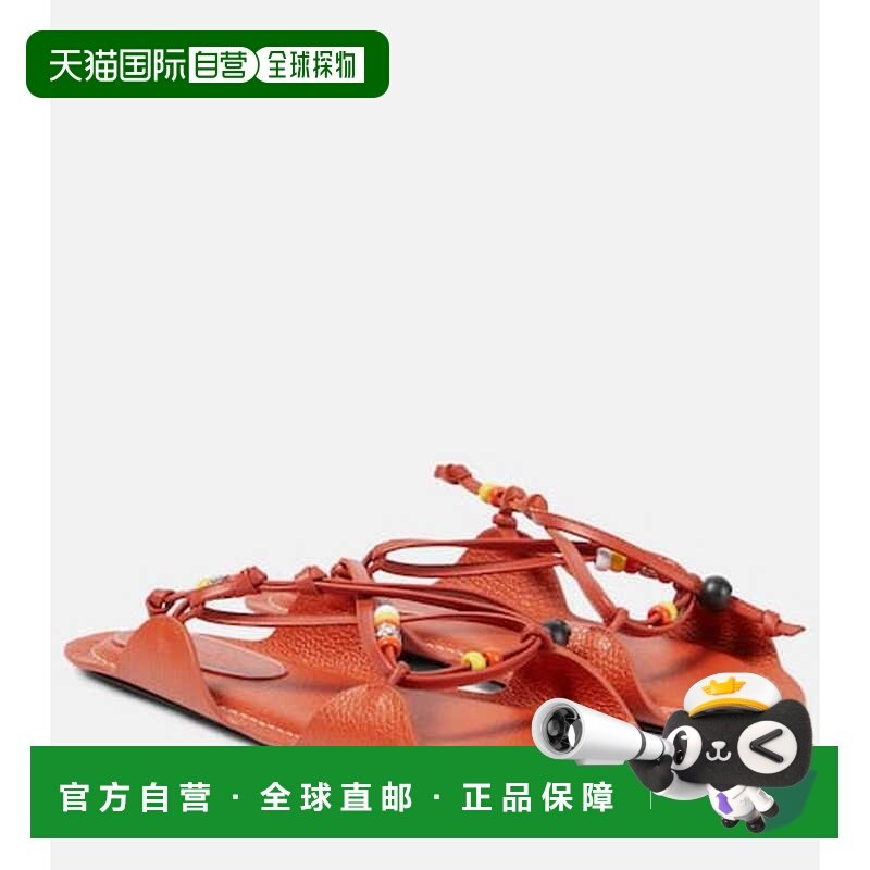 1h可退 香港直邮Marni 玛尼 女士 X No Vacancy Inn 珠饰皮质凉鞋,女鞋,时装凉鞋,淘宝优惠券,粉丝福利购,淘宝优惠卷