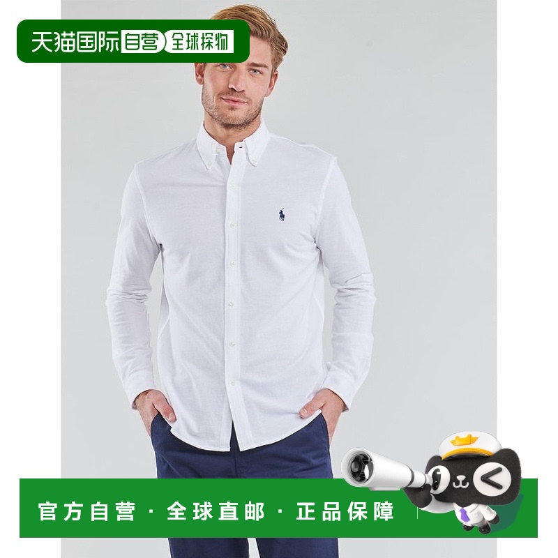 欧洲直邮Polo Ralph Lauren/拉夫劳伦男士长袖衬衫白色COPOLO
