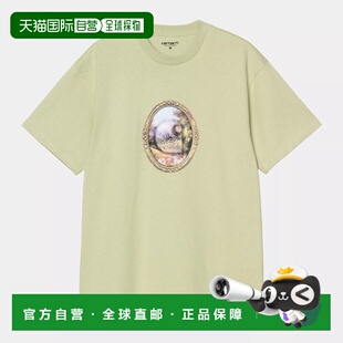 自营欧洲直邮Carhartt Wip 男士淡橄榄绿棉短袖T恤针织