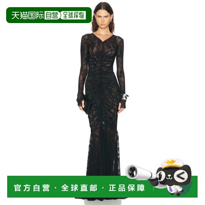 香港直邮NORMA KAMALI 诺玛 卡玛丽 女士 Front 抽褶鱼尾礼服 ST3