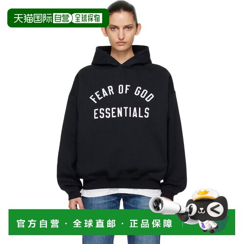 1h可退 香港直邮essentials fear of god 女士 黑色 Varsity 90s