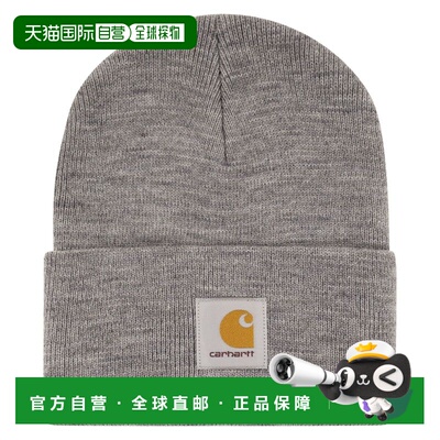 1h可退 香港直邮Carhartt 卡哈特 女士 turn-up and label 徽标帽