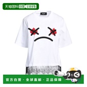 香港直邮Dsquared2 white白色 二次方 1h可退 女士 T恤 舒适时尚