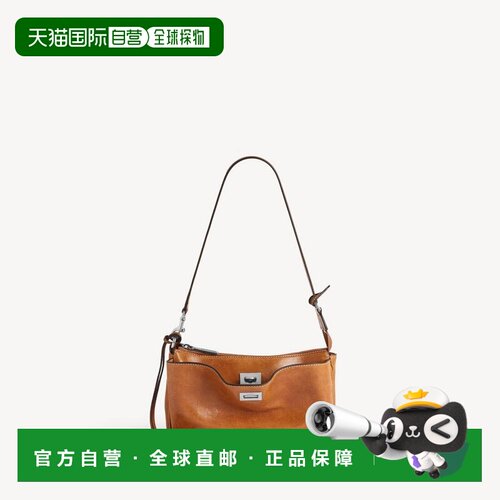 自营欧洲直邮Balenciaga巴黎世家 Rodeo女士皮革单肩包斜挎包棕色