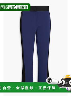 1h可退 香港直邮Simkhai 女士 Nylah 绸缎边绉纱直筒裤 JS4008QMI