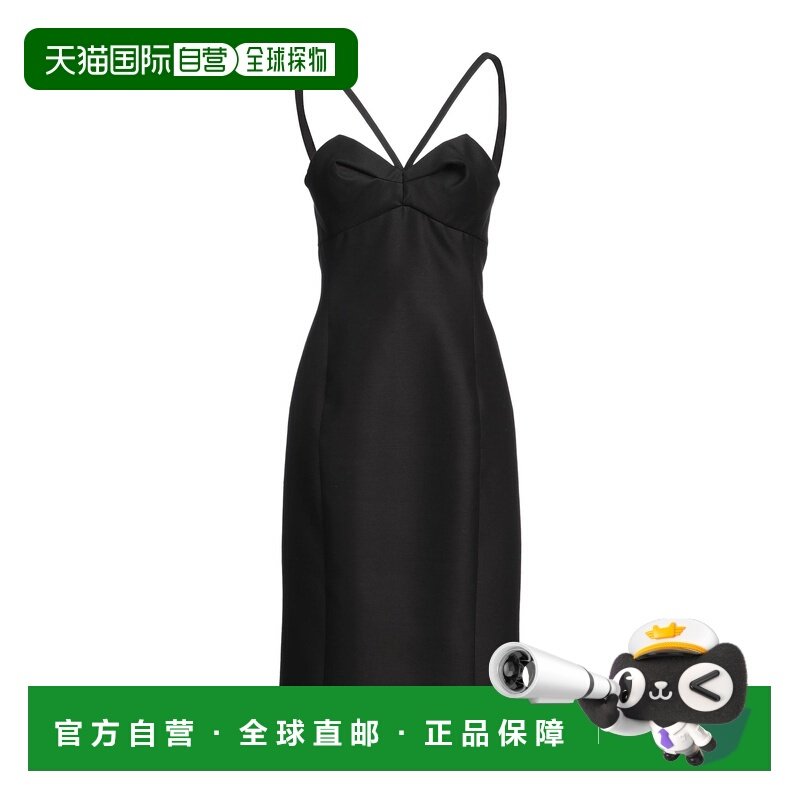 1h可退 香港直邮versace 范思哲 女士 中长连衣裙 black黑色 舒适,女装/女士精品,连衣裙,淘宝优惠券,粉丝福利购,淘宝优惠卷