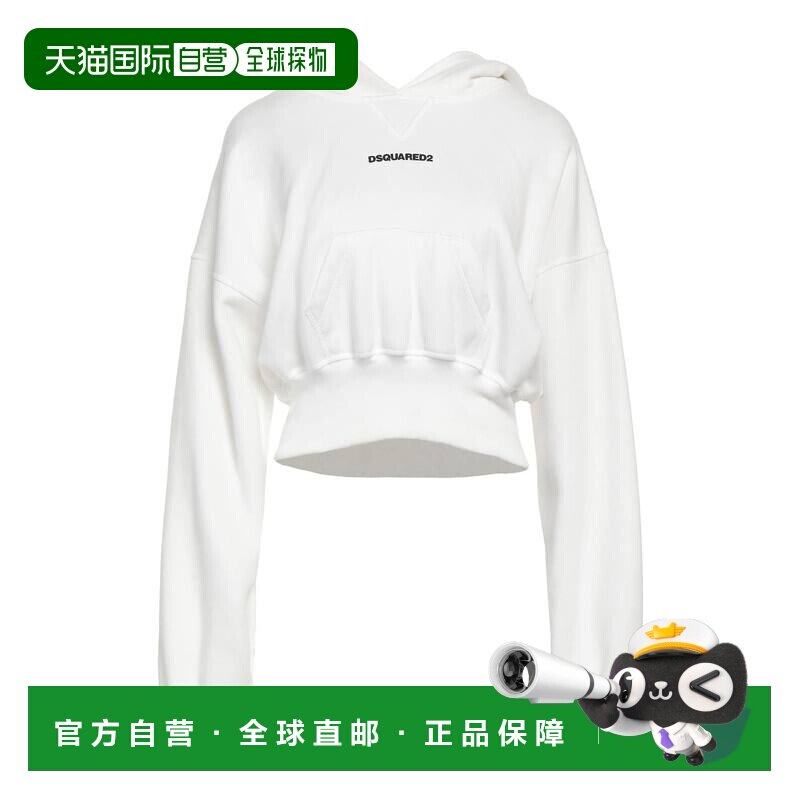 1h可退 香港直邮Dsquared2 二次方 女士 运动衫 white白色 舒适时