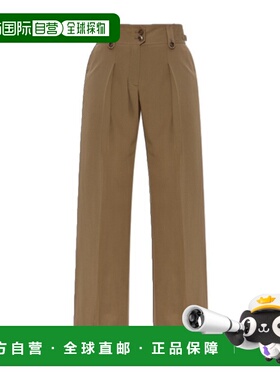 香港直邮Tom Ford 腰带环休闲裤 PAW634 FAX1521高腰阔腿裤直筒裤