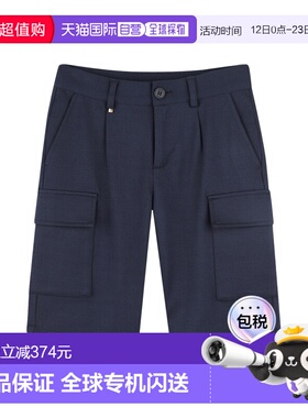 1h可退 香港直邮BOSS 波士 男童 短裤童装 J51996K849 blue蓝色