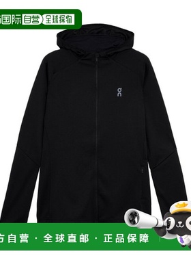 自营欧洲直邮ON昂跑 CLIMATE女士黑色再生锦纶连帽抓绒衣
