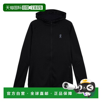 自营欧洲直邮ON昂跑 CLIMATE女士黑色再生锦纶连帽抓绒衣