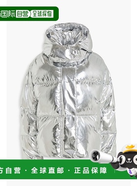 1h可退 香港直邮Maje 女士 金属感绗缝带里衬紧身夹克 MFPOU01303