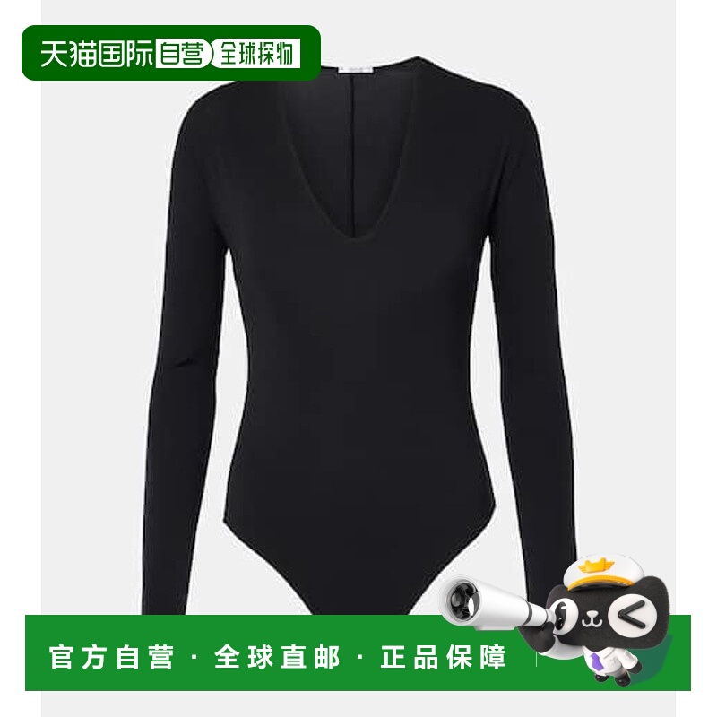 香港直邮Wolford 女士 V领连体衣 black黑色 舒适时尚