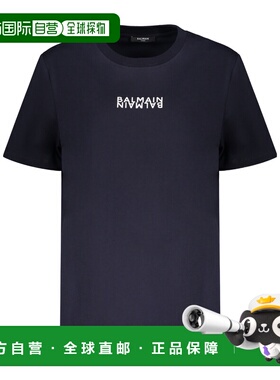 1h可退 香港直邮Balmain 圆领 T 恤 GF6EF000BB04