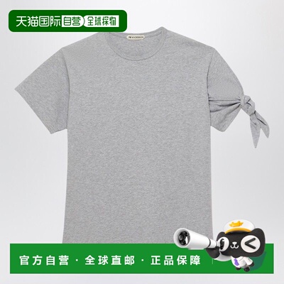 1h可退 香港直邮J.W. Anderson 男士 灰色打结袖T恤 JT0299PG1937