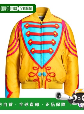 1h可退 香港直邮Moschino 莫斯奇诺 男士 Shell 夹克 yellow黄色