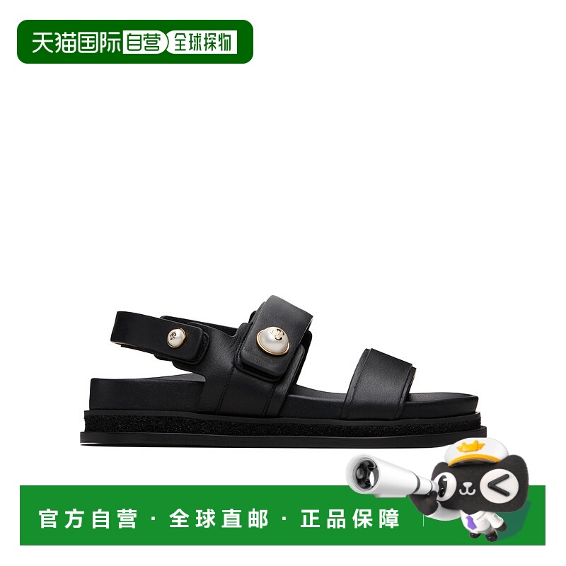 香港直邮Jimmy Choo Fayence City 平底凉鞋 FAYENCECITYSANDALBL