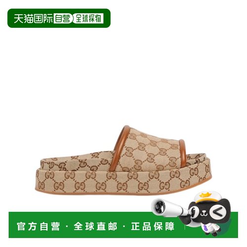 香港直邮Gucci GG防水台拖鞋凉鞋古驰厚底 816797FAD9C
