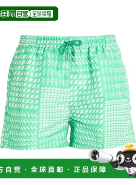 1h可退 香港直邮Paul Smith 保罗 史密斯 男士 泳裤 green绿色 舒