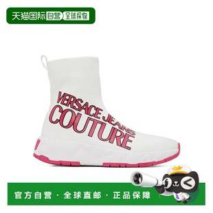 74VA3SB9ZS671 徽标高帮休闲运动鞋 香港直邮Versace Jeans