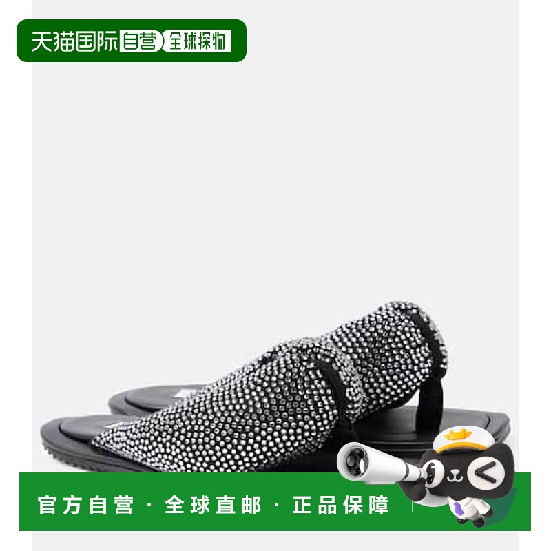 香港直邮The Attico 女士 Indie 精饰皮质人字拖凉鞋